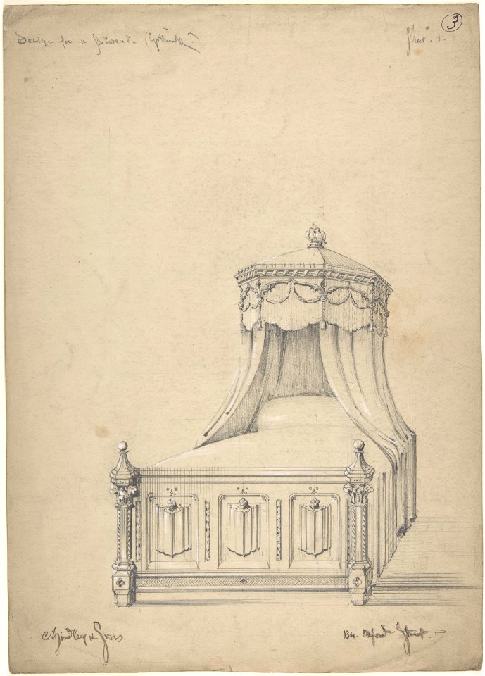 Design for a Gothic Bed MET DP804611