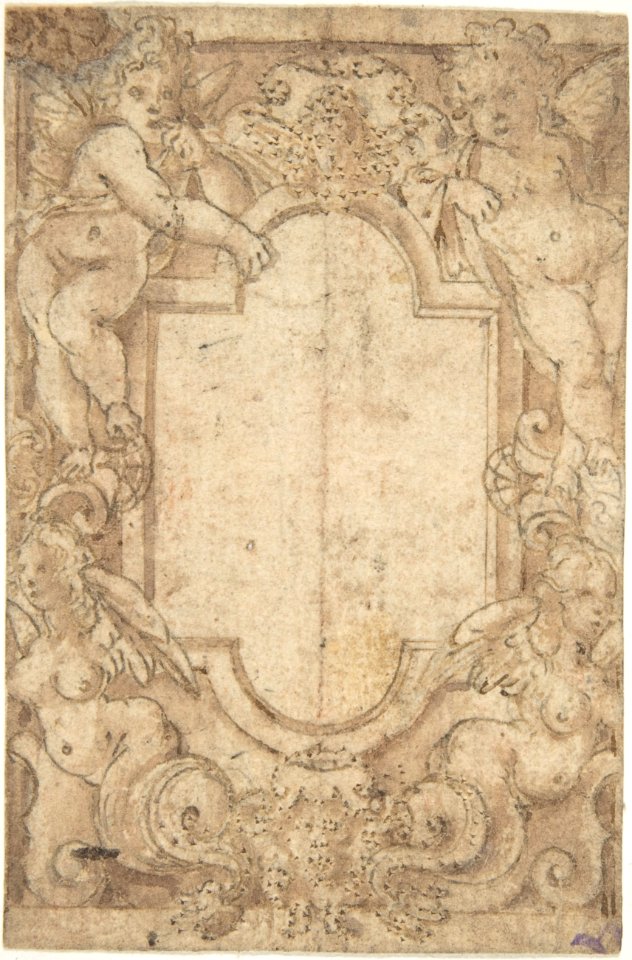 Design for a Frame with Putti and Sirens MET DP801980
