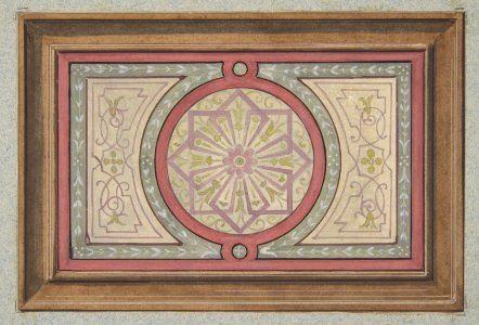 Design for a framed panel with painted decoration MET DP811400
