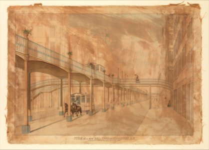 Elevated Railroad, Broadway, New York MET DP270160