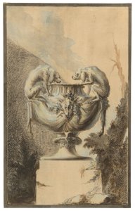 Design for a Garden Vase with Hunting Theme MET DP862854