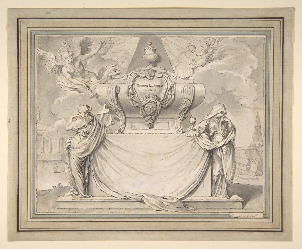 Design for a Funeral Ticket MET DP810366