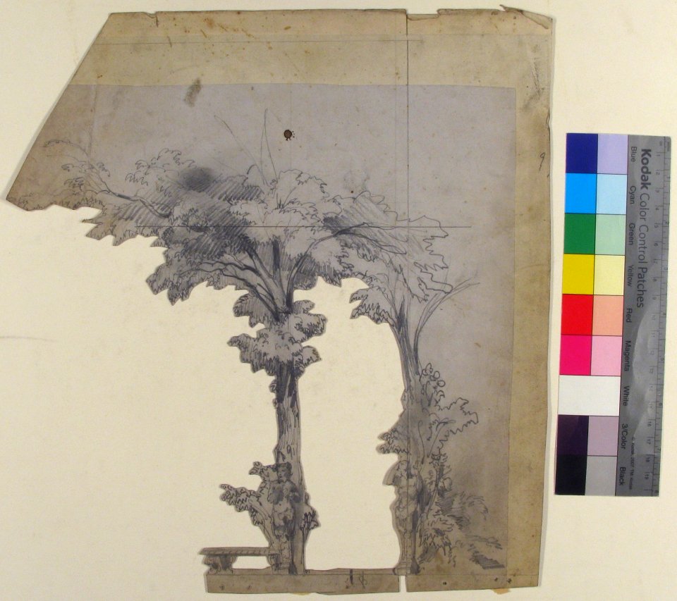 Design for a Stage Set at the Opéra, Paris, Eugène Ciceri, 1830–90