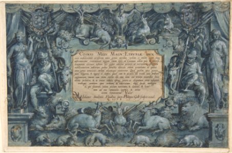 Design for a Frontispiece with the Medici Arms MET DP801478