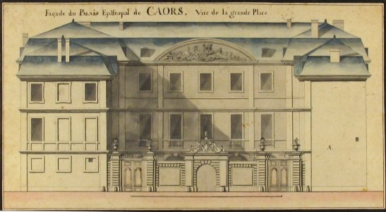 Elevation for the Episcopal Palace at Cahors, France MET 1970.736.29