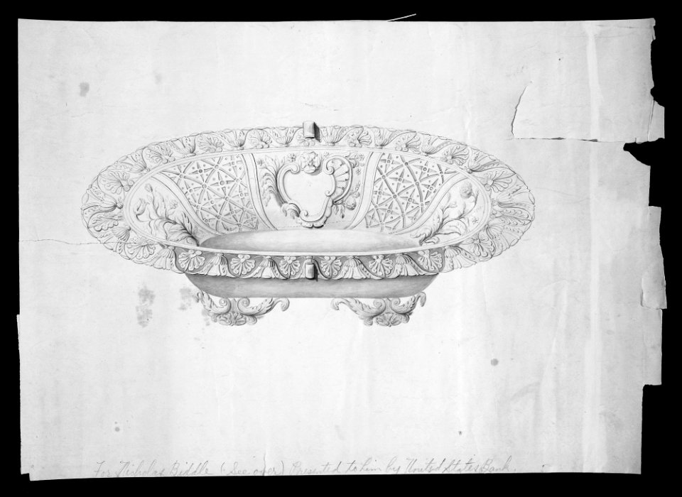 Design for a fruit or bread basket MET MM36823