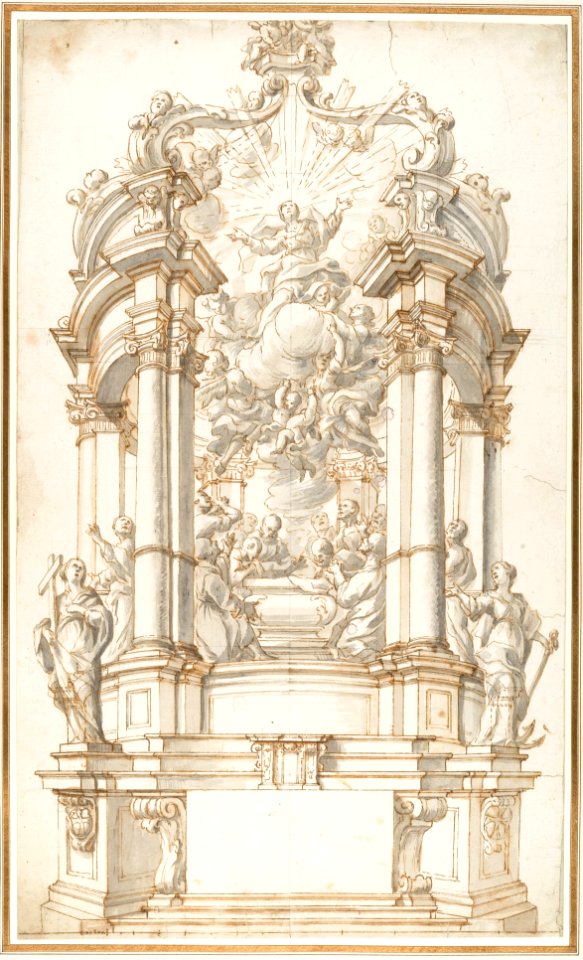 Design for a Freestanding Altar dedicated to the Assumption of the Virgin. MET DP124912