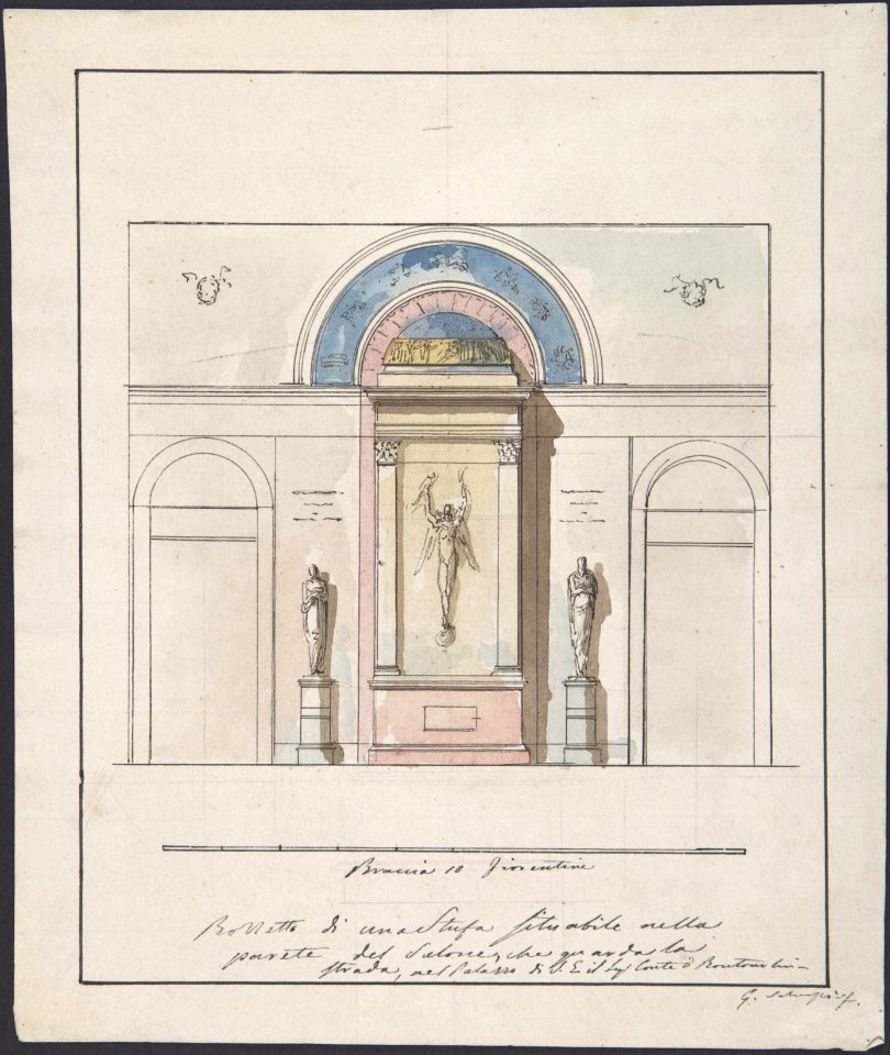 Elevation "della nuova Galleria" MET DP801525