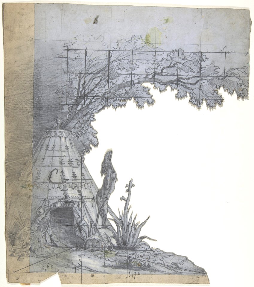Design for a Stage Set at the Opéra, Paris- A Tent MET DP810004