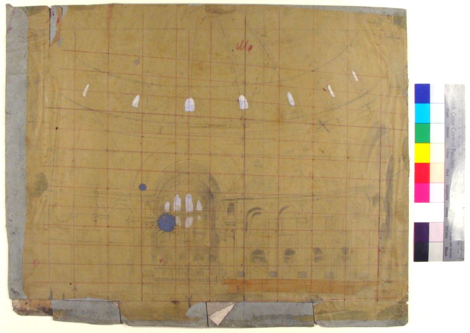 Design for a Stage Set at the Opéra, Paris- Church Interior MET 53.668.150