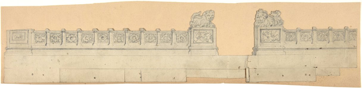 Design for a Stage Set at the Opéra, Paris- Balustrade with Chinese Motif MET DP810021