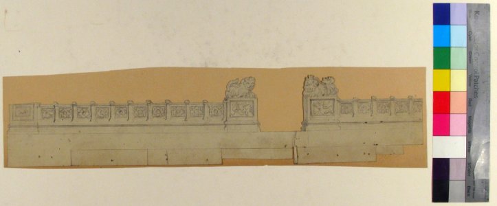 Design for a Stage Set at the Opéra, Paris- Balustrade with Chinese Motif MET 53.668.170
