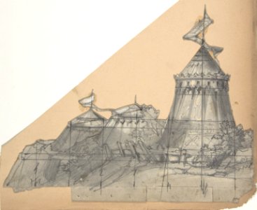 Design for a Stage Set at the Opéra, Paris- A Tent MET DP810000