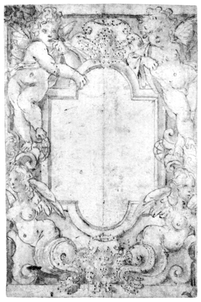 Design for a Frame with Putti and Sirens MET 271686