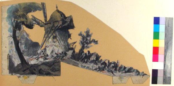 Design for a Stage Set at the Opéra, Paris- Lighthouse MET 53.668.266