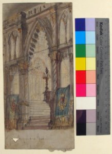 Design for a Stage Set at the Opéra, Paris- Church Interior MET 53.529.42