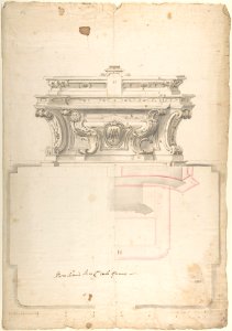 Elevation and Plan for an Altar MET DP803629