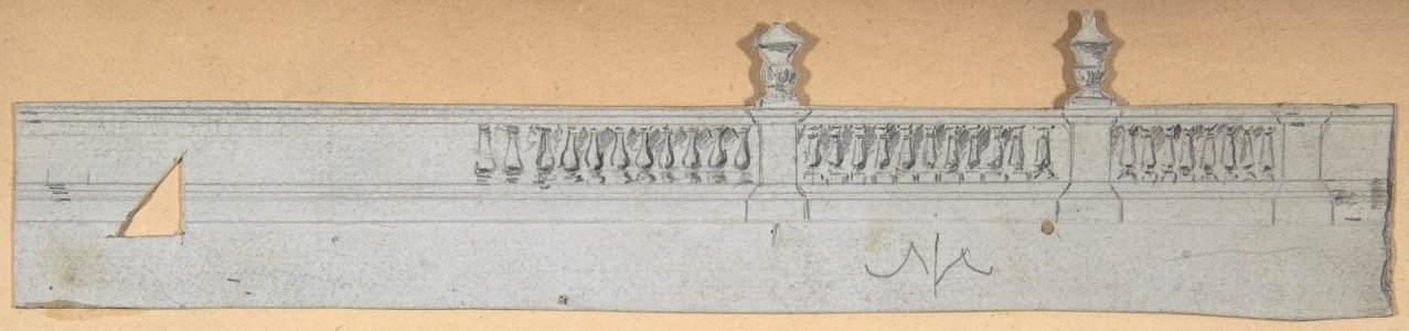 Design for a Stage Set at the Opéra, Paris- Balustrade MET DP810031