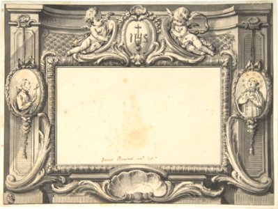 Design for a Frontispiece Surmounted by the Sacred Monogram IHS MET DP805481