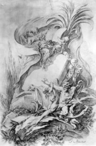 Design for a Frontispiece- Love Staying the Hand of Time MET 200014