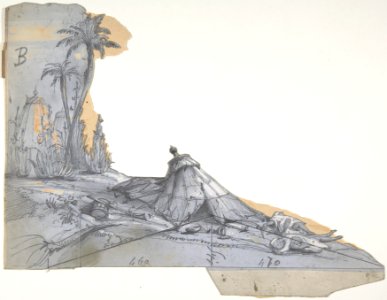 Design for a Stage Set at the Opéra, Paris- A Tent MET DP809999