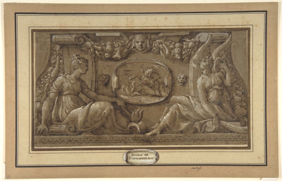 Design for a Frieze in Fontainebleau Style MET DP809142