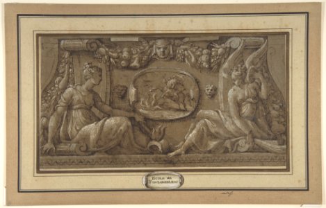 Design for a Frieze in Fontainebleau Style MET DP809142