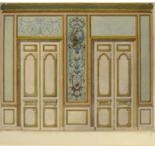 Design for a Pair of Doors Joined by an Ornamental Panel MET 67.827.41
