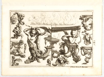 Desseins de Brasiers dont les Ornements peuuent Seruir aux Cuuettes, Tables, et autres Ouurages d'Orfeurerie, Plate 1 MET DP154271