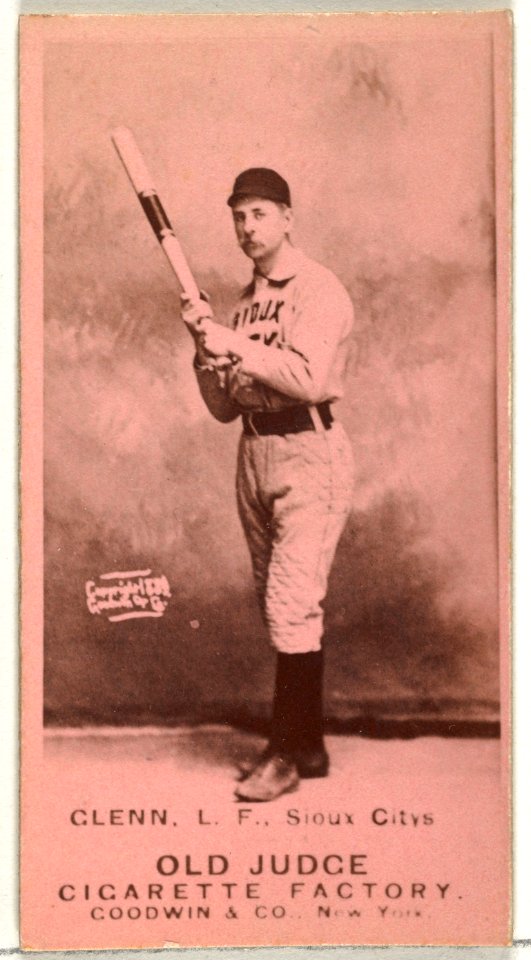 Edward C. "Mouse" Glenn, Left Field, Sioux City Corn Huskers, from the Old Judge series (N172) for Old Judge Cigarettes MET DP846447