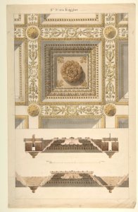 Details of the Coffered and Beamed Ceiling in Santa Maria Maggiore, Rome MET DP809344