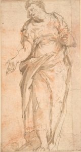 Draped Male Figure Gesturing MET DP802333
