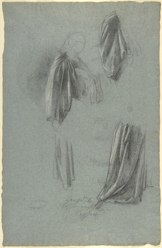 Drapery Studies; verso- Drapery Studies MET DP804313
