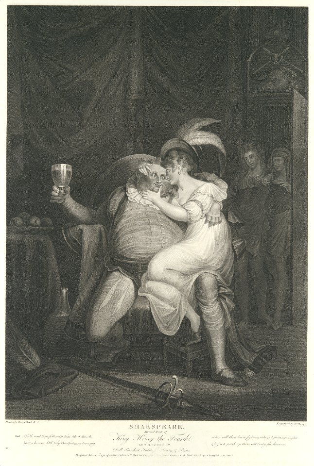 Doll Tearsheet, Falstaff, Henry and Poins (Shakespeare, King Henry IV, Part 2, Act 2, Scene 4) MET DP109512