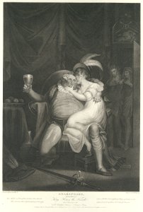 Doll Tearsheet, Falstaff, Henry and Poins (Shakespeare, King Henry IV, Part 2, Act 2, Scene 4) MET DP109512