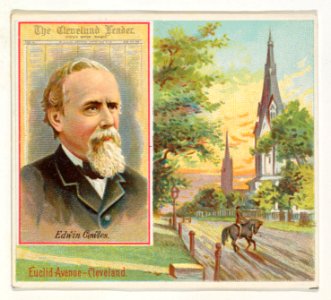Edwin Cowles, The Cleveland Leader, from the American Editors series (N35) for Allen & Ginter Cigarettes MET DP838874
