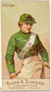 Edward Corrigan, from the Racing Colors of the World series (N22b) for Allen & Ginter Cigarettes MET DP835224