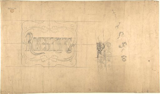 Dwelling house at Esher for Mrs. Wethered- Two plans MET DP805677