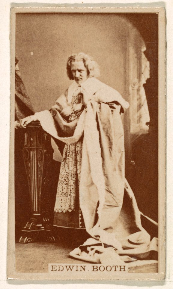 Edwin Booth, from the Actresses series (N245) issued by Kinney Brothers to promote Sweet Caporal Cigarettes MET DP859934