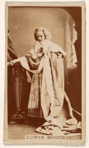 Edwin Booth, from the Actresses series (N245) issued by Kinney Brothers to promote Sweet Caporal Cigarettes MET DP859934