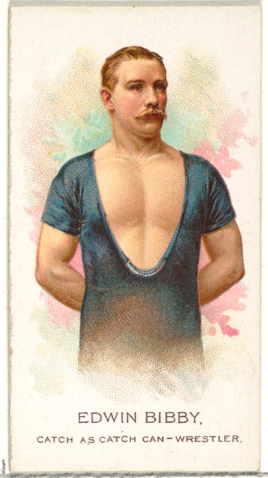 Edwin Bibby, Wrestler, from World's Champions, Series 2 (N29) for Allen & Ginter Cigarettes MET DP838249