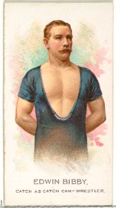 Edwin Bibby, Wrestler, from World's Champions, Series 2 (N29) for Allen & Ginter Cigarettes MET DP838249
