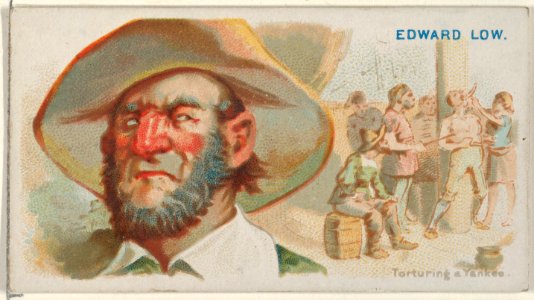 Edward Low, Torturing a Yankee, from the Pirates of the Spanish Main series (N19) for Allen & Ginter Cigarettes MET DP835041
