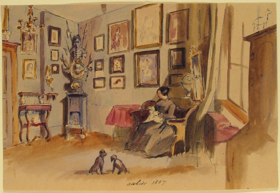 Drawing of an Interior- Atelier MET 1972.642.10