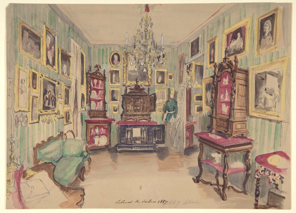 Drawing of an Interior- Cabinet du Salon MET DP809355