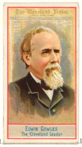 Edwin Cowles, The Cleveland Leader, from the American Editors series (N1) for Allen & Ginter Cigarettes Brands MET DP827836