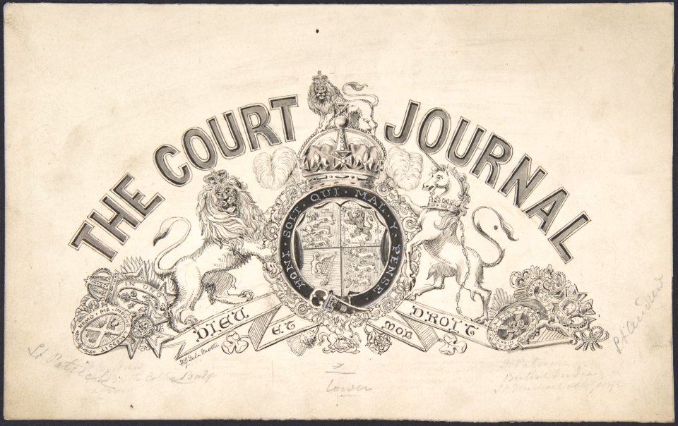 Drawing for a Letterhead for "The Court Journal" MET DP801139