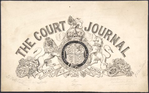 Drawing for a Letterhead for "The Court Journal" MET DP801139