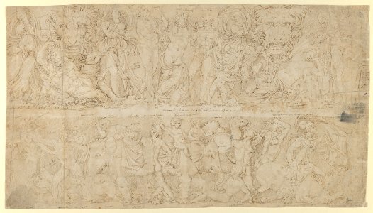 Drawing of a sarcophagus MET DP840223