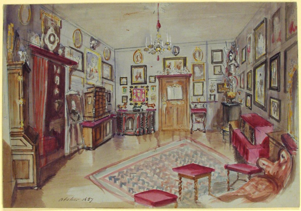 Drawing of an Interior- Atelier MET 1972.642.7